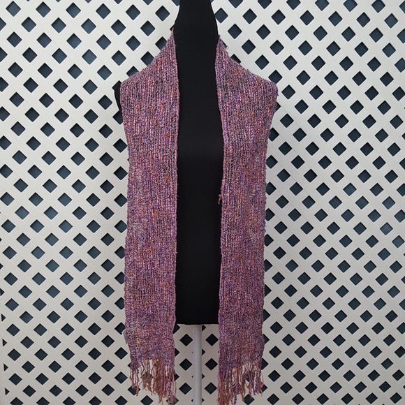 AVOCA Accessories - AVOCA Handwoven Ireland Wool-Cotton Fringed Scarf